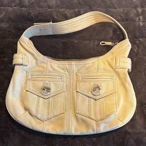 GAP Cream Shoulder Bag with Button Accents